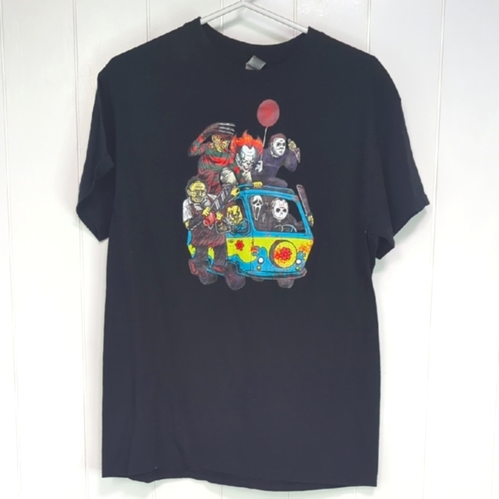 ❤️5/$25 Gildan Black Graphic Short Sleeve Tee
